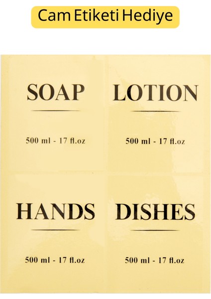 Standlı Cam Sıvı Sabunluk Seti – Çiftli 500 ml Dispenser + Demir Süngerlik – Şık ve Dayanıklı Tasarım Mutfak Sabunluk indirimleri