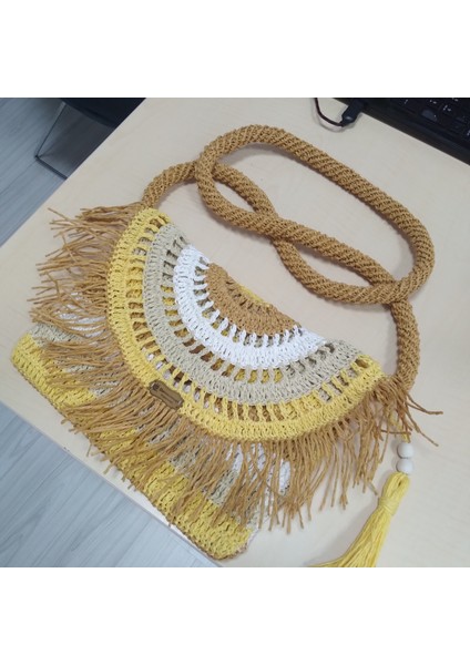 Kadın El Emeği Hasır Çapraz Çanta fırsatları