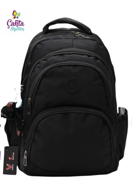 Özel Su Itici Kumaş Unisex Okul Sırt Çantası