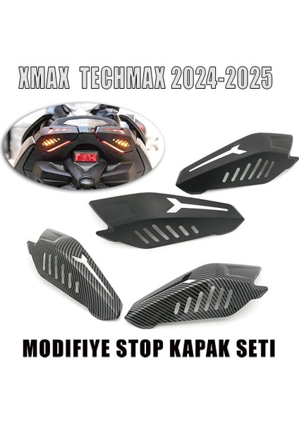 Xmax Techmax 250/300 2023-2024 Stop Koruma Modifiye Kapak Seti Karbon