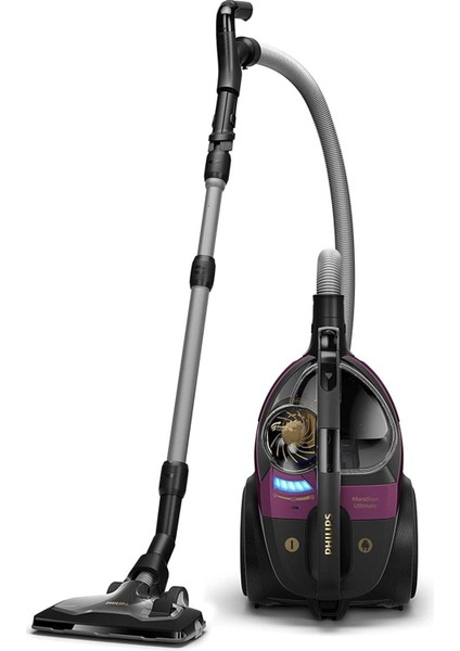 Turbo Başlıklı Üstün Çekim Performanslı Premium Toz Torbasız Elektrikli Süpürge , Onerous Lambader Hediye
