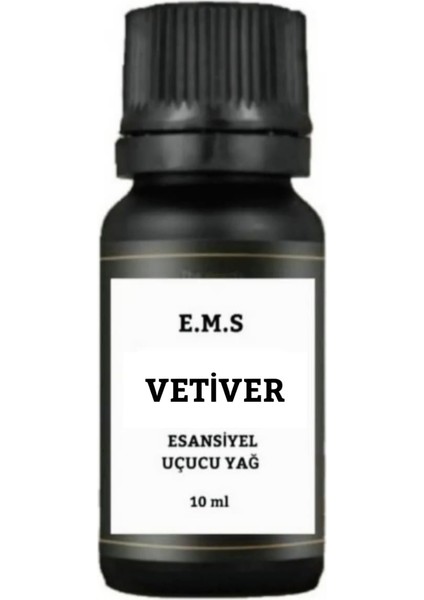 Vetiver Saf Esansiyel Uçucu Yağ Buhurdanlık Yağı Kokusu Difüzör Esansı Aromaterapi Yağı 10 ml