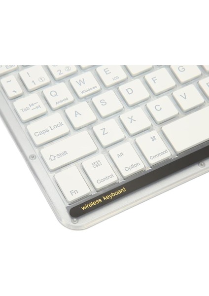 Samsung Galaxy Tab S8 X700 11" Uyumlu Kablosuz Bluetooth Şarjlı Transparan Rgp 7 Renk Işıklı Klavye - Beyaz