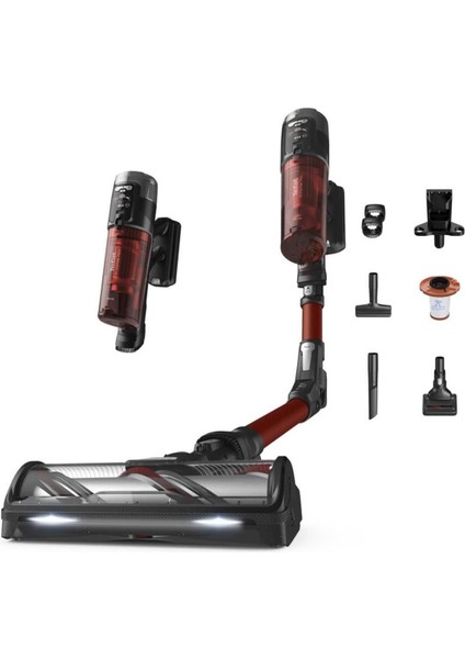 Dc TY9A7 X-Force Flex 13.60 Animal Kablosuz Şarjlı Dikey Elektrikli Süpürge Kırmızı 250-500 L 0 - 2