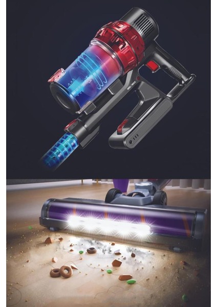 Kırmızı KVC-4040 Kablosuz Dikey Süpürge Kırmızı 2 Yıl Resmi Distribütör Garantili 500-1000 L 1-2 Sa modelleri