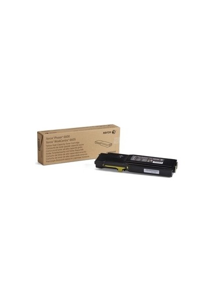 Xerox 106R02235 Phaser 6600/WC 6605 Yuksek Kap. Yellow Toner Kartusu 6000 Sayfa