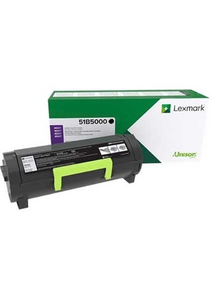 Lexmark 51B5000 Sıyah 2500SY Orjınal Toner