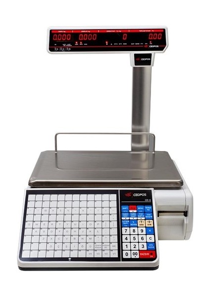Ceopos Cds-E 30KG Etiket Yazıcılı Dijital Barkodlu Terazi
