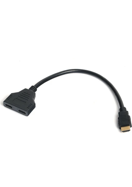 Dark HDMI Erkek - 2 x HDMI Dişi Çoklayıcı