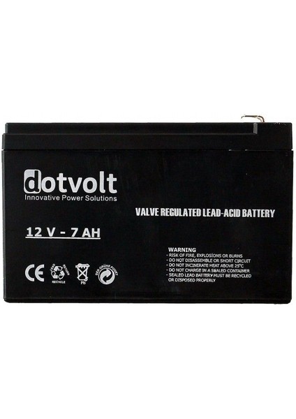 Dotvolt 12V 7 Ah Ups Akü