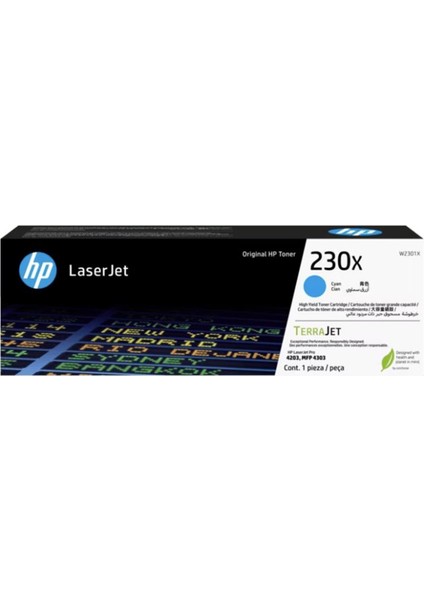 Hp 230X Cyan Mavi 5.500 Sayfa Toner W2301X