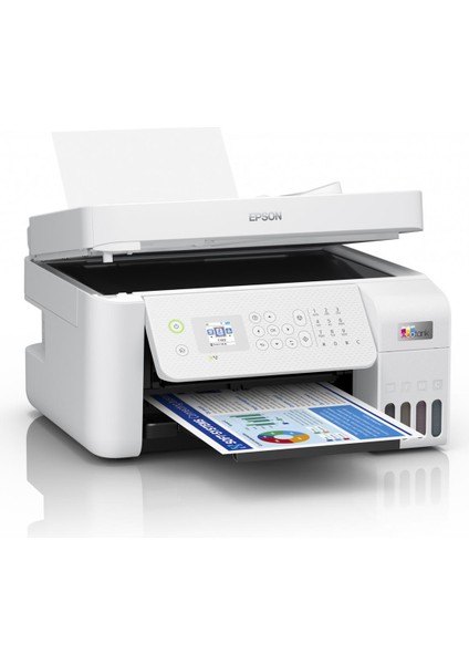 Epson L5296 Meaf Yazıcı-Tarayıcı-Fotokopi-Faks Renkli Mürekkep Tanklı Yazıcı Wı-Fı Ethernet