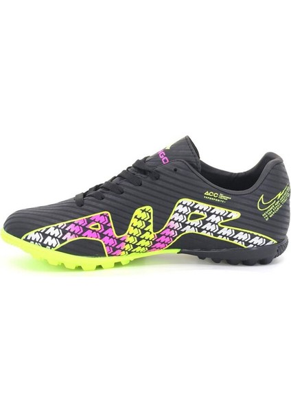 Çiğdem Halı Saha/krampon Futbol Ayakkabı - Siyah-Neon Sarı-Pembe - 42