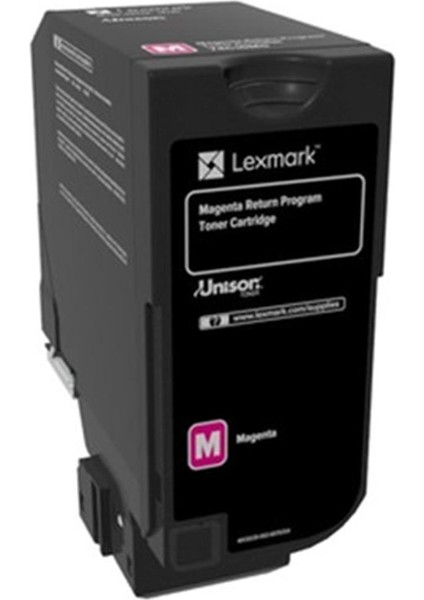 Lexmark 74C50M0 3.000 Sayfa Magenta Kırmızı Toner CS720-725 CX725