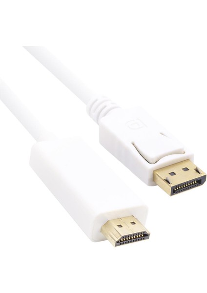Vcom CG605L-1.8 Beyaz 1.8mt Display Port Erkek To HDMI Erkek Kablo