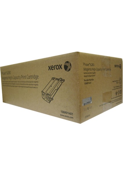 Xerox 106R01401 Phaser 6280 Yüksek Kapasite Magenta Kırmızı Toner 5.900 Sayfa