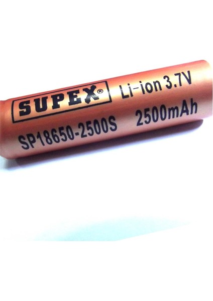 Supex ICR18650-3200MA 3.7V 3c Lityum Ion Pil