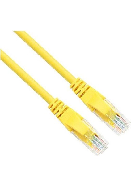 02R45R45C6UJ1Y0.3A Cat6 Utp Lszh Bakır 0.30 Metre Sarı Patch Cord