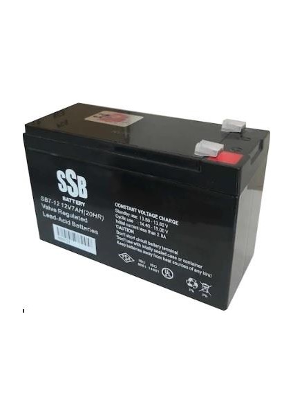 Ssb Kuru Tip 12V-7AH (Tseli Akü )