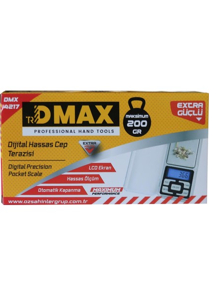 Dmax Dijital Hassas Cep Terazisi 200GR Özs-38