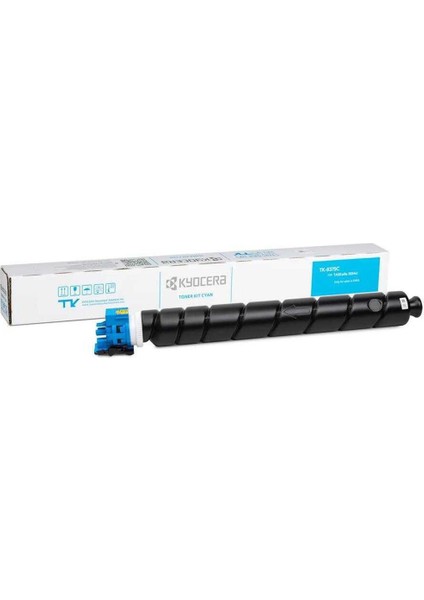 Kyocera TK-8375C Cyan Mavi Orjinal Fotokopi Toneri Taskalfa 3554CI 20.000 Sayfa