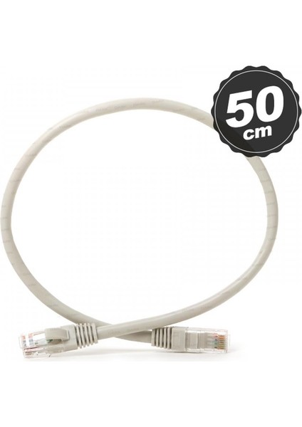 Cat6 26 Awg 0,50MT Gri Patch Kablo