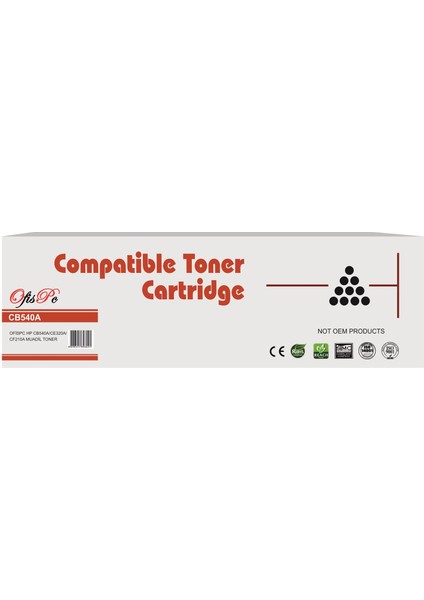 Ofispc Hp CB540A-CE320A-CF210A Siyah Universal Çipli Muadil Toner
