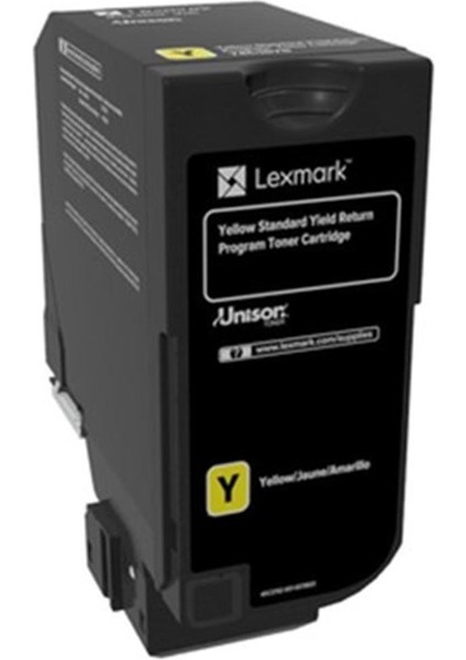 Lexmark 74C5SY0 7.000 Sayfa Yellow Sarı Toner CS720-725 CX725