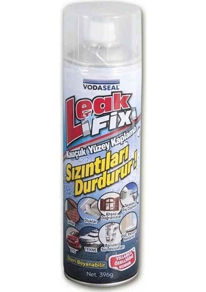 Vodaseal Leak Fix Sprey Kauçuk Kaplama Şeffaf 396GR