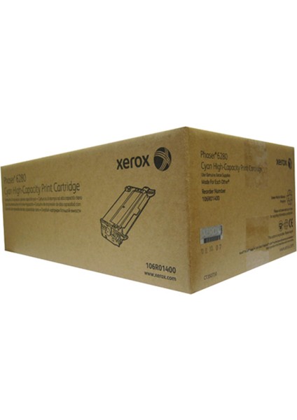 Xerox 106R01400 Phaser 6280 Yüksek Kapasite Cyan Mavi Toner 5.900 Sayfa