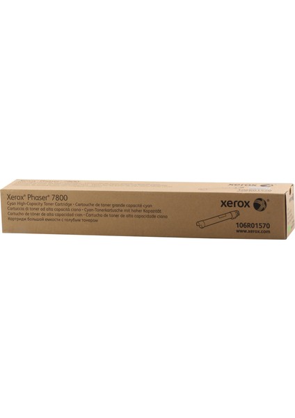 Xerox 106R01570 Phaser 7800 Yüksek Kapasite Cyan Mavi Toner 17.200 Sayfa