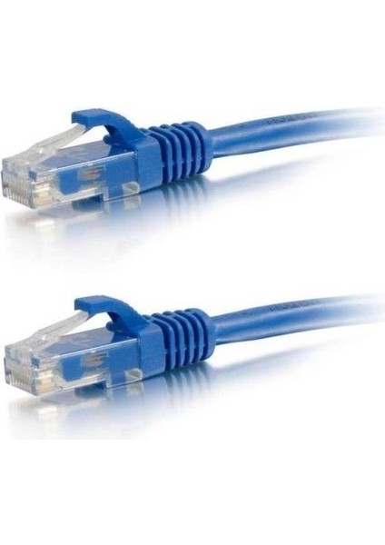 02R45R45C6UJ1BU0.3A Cat6 Utp Lszh Bakır 0.30 Metre Mavi Patch Cord