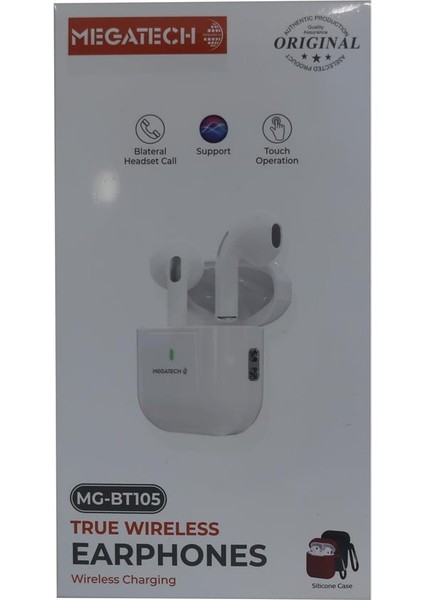 Megatech MG-BT105 True Earphones Bluetooth Kablosuz Kulaklık