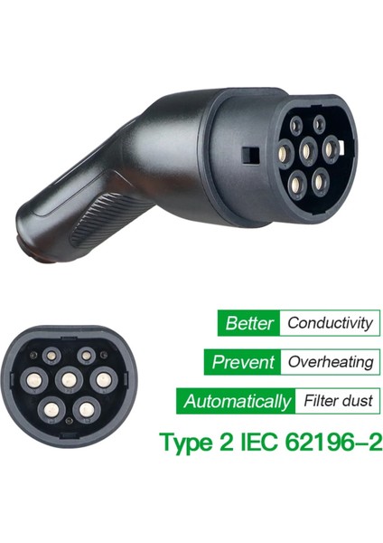 22Kw 32A 3 Faz Tip 2 Taşınabilir Şarj Aleti 5 m Ev Şarj Cihazı Elektrikli Cee Fişli, Değiştirilebilir Akım fırsatları