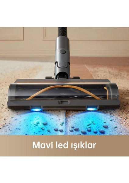 Dc R20 Çift Fırça Başlıklı Süpürge, Ev Için Akıllı Dikey El Süpürgesi 1-2 Saat 500-1000 L 2 Yıl Res