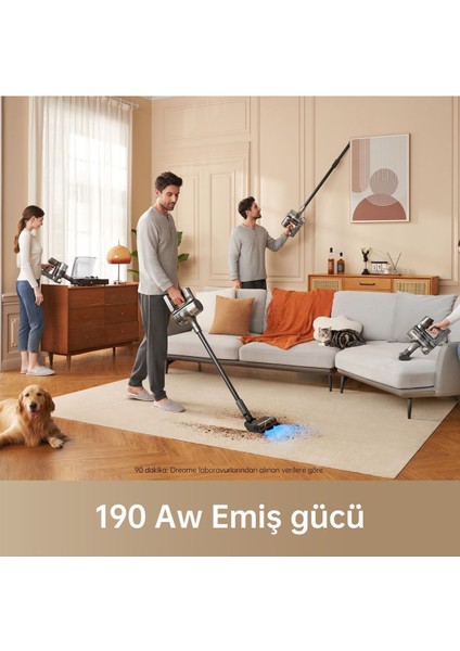 Dc R20 Çift Fırça Başlıklı Süpürge, Ev Için Akıllı Dikey El Süpürgesi 1-2 Saat 500-1000 L 2 Yıl Res
