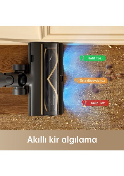 Dc R20 Çift Fırça Başlıklı Süpürge, Ev Için Akıllı Dikey El Süpürgesi 1-2 Saat 500-1000 L 2 Yıl Res