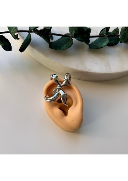 Silver Büyük Fiyonk Earcuff