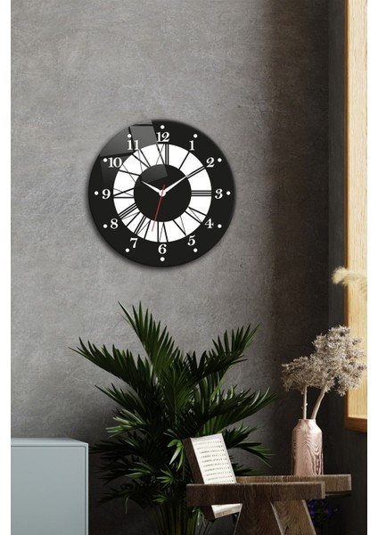 40 x 40 Cam Saat | Classic Black | ÇAP40CM Klasik Siyah Yuvarlak Plastik fiyatları