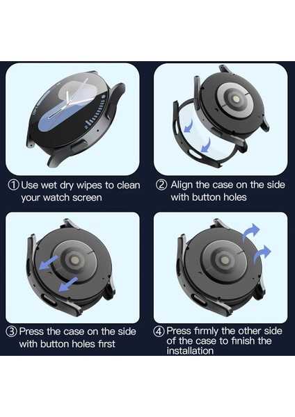 Samsung Galaxy Watch 7 44MM Uyumlu 360 Full Silikon Kılıf indirimleri