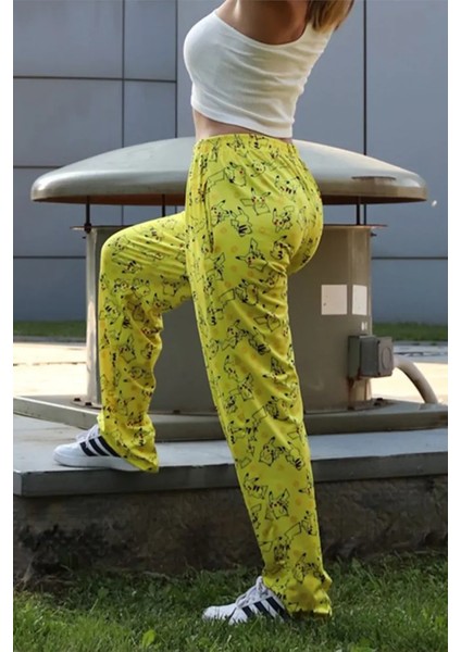 Pikachu Kolaj Oversize Unisex Eşofman Altı