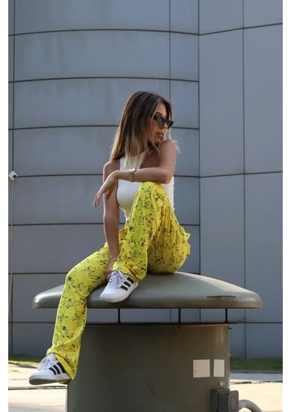 Pikachu Kolaj Oversize Unisex Eşofman Altı