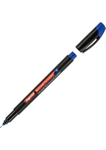 BİGPOINT Permanent (Asetat) Kalem S Mavi 12'li Kutu