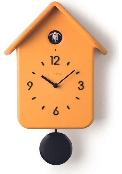 Modern Guzzini Home Qq Sarkaçlı Guguklu Saat Sarı Sarı Dikdörtgen 35 x 50