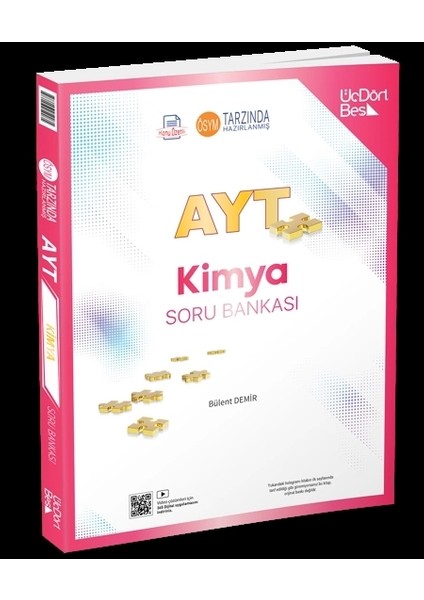 Üçdörtbeş Yayınları Ayt Kimya Soru Bankası Yeni