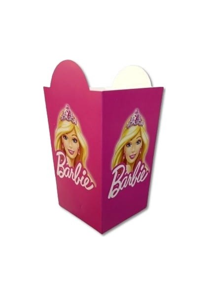 Barbie Mısır Kutusu 8 Li - Barbie Tema Doğum Günü Mısır Kutusu