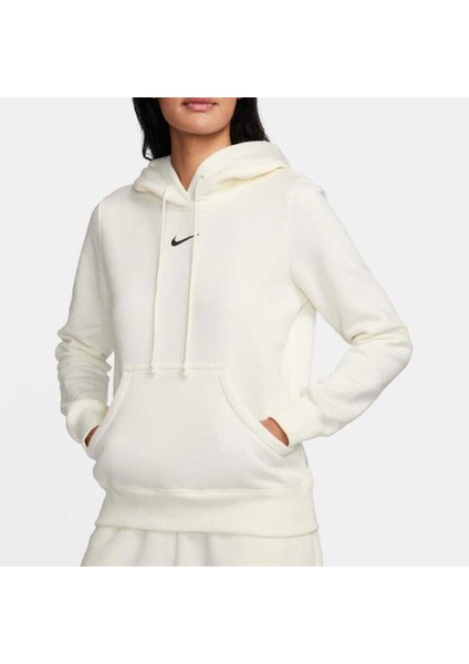 Nike Sportswear Phoenix Fleece Hoodie Kadın Beyaz Polarlı Sweatshirt Dq5872 indirimleri
