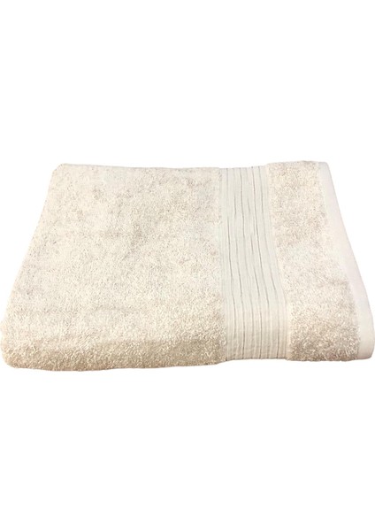 Vina Bej Büyük Boy % 100 Pamuk Banyo Havlusu 90 x 150