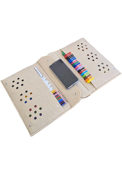 Kalemlik Çanta Tablet Boya Kalem Defter Düzenleyici Çanta 4 Gözlü Çok Amaçlı fiyatları