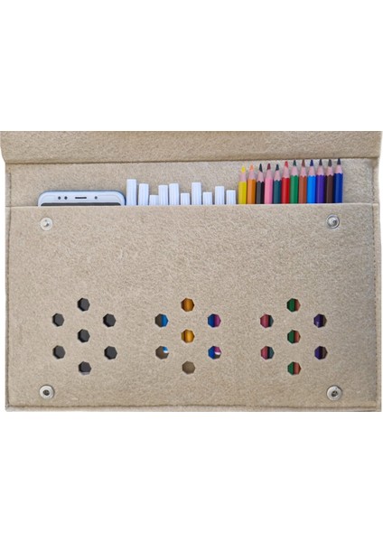 Kalemlik Çanta Tablet Boya Kalem Defter Düzenleyici Çanta 4 Gözlü Çok Amaçlı fırsatları